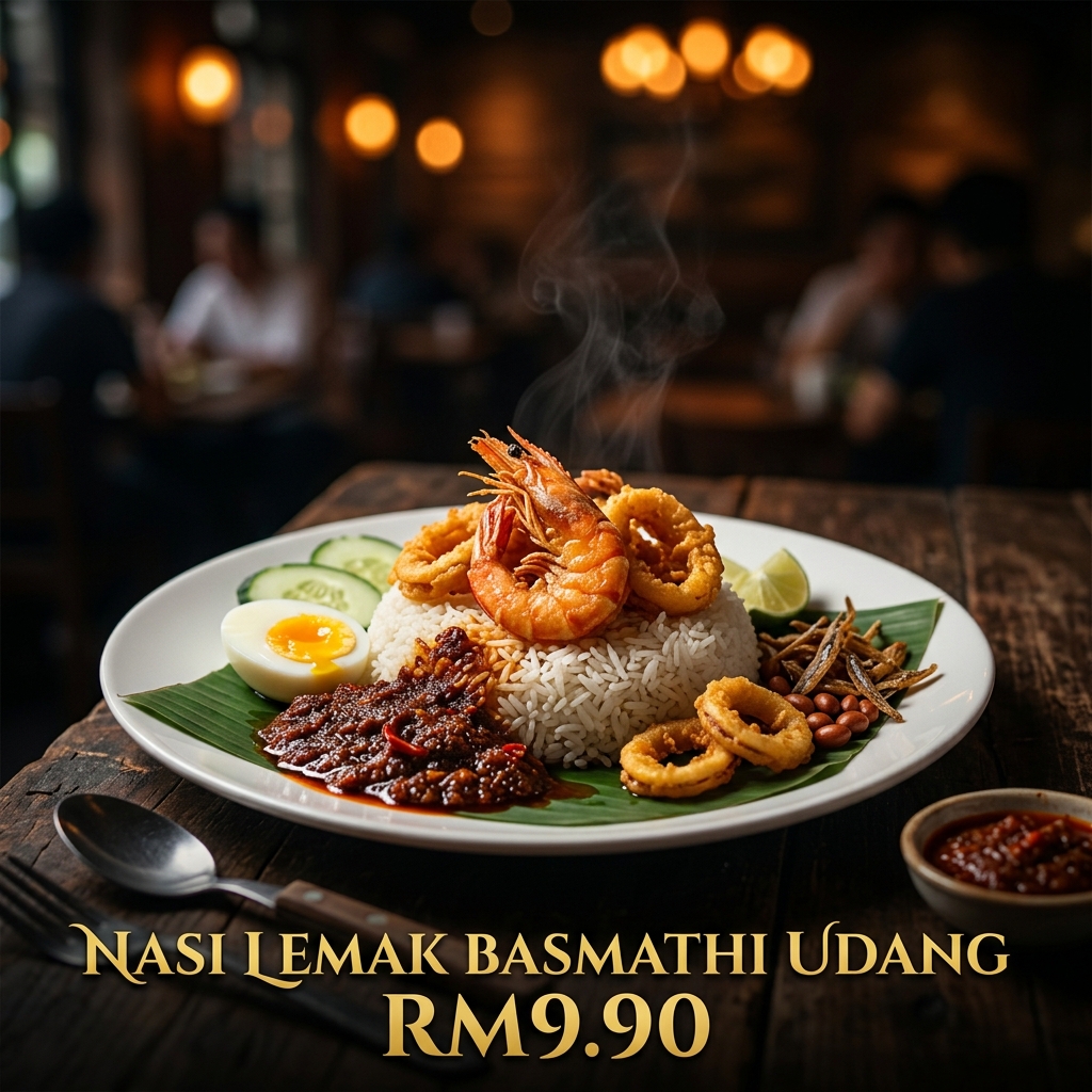Nasi Lemak Basmathi Udang
